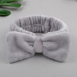 2022 New OMG Letter Coral Fleece Wash Face Bow Hairbands For Women Girls Headbands Headwear Hair Bands Turban Hair Accessories