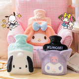 Sanrio Kuromi Hello Kitty Hot Water Bags - Winter Warmers for Tummies - Short Fleece Material - Suitable for Ages 14+ - Sanrio Brand