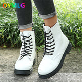 kamames women 2021 autumn thin single British style ladies white fried street net red thin boots winter shoes women