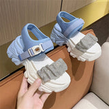 kamames sandals women's summer thick-soled high-heeled high-heeled new sports and leisure student Roman women's shoes