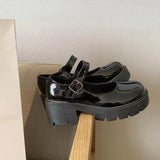 kamames Small Leather Shoes Female White Thick Soles High Soft Sister Mary Jane Shoes Thick Heels Round Head Single Shoes In Spring And Summer Of 2024