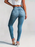 Butt-lifting Sexy Skinny Jeans, High-stretch Slim Fitted Comfortable Denim Pants, Women's Denim Jeans & Clothing