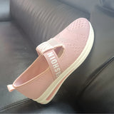 kamames Breathable Mesh Round Toe Platform Sports Shoes Women Size 43 Wedge Casual Sneakers Women Non Slip Vulcanized Shoes