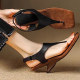 kamames kamames Toe Sandals Women 2024 New Summer Wear High Heel In Roman Shoes Niche Personality Casual Sandals Women