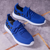 kamames Size Women's Leisure Sports Shoes 2023 New Leopard Print Round Head Ties With Flat Soles And Comfortable Mesh Surface Women's Shoes