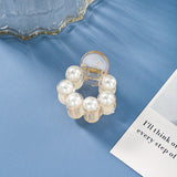 Sweet Mini Round Pearl Hair Clips for Women Girls Hair Claw Chic Barrettes Claw Crab Hairpins Styling Fashion Hair Accessories