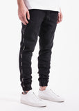 2025 2018 2025 new men's black jeans  new jogger fashion elastic waist denim trousers