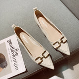 kamames New Thick-Heeled Single-Heeled Shoes For Women In Autumn Style With Skirt, Pointed Head And Low-Heeled Evening Shoes