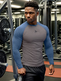 Mens Ultra-Soft, Stretchable Raglan Sleeve T-shirt - Athletic Fit for Dynamic Sports - Long Sleeve Comfort