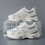 kamames kamames Sports Shoes 2023 Summer New Patchwork Color Breathable Running Women's Shoes Soft Sole Student Platform Old Dad Shoes