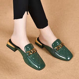kamames kamames Heel Slippers Female 2023 Spring And Summer New Korean Version Of Fashion Women's Shoes With A Shallow Foot Pedal Head Slippers Female