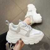 kamames Size Daddy Shoes 21 Spring And Summer New Matching Single Shoes Thick Soles Casual Lace Up Sneakers