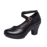 kamames Outdoor Dance Shoes Thick Heels, High Heels, Middle Heels, Square Shoes, Models, Cheongsam, Catwalk Shoes.