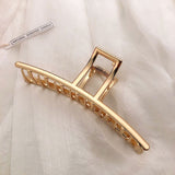 New Women Elegant Gold Silver Hollow Geometric Metal Hair Claws Vintage Hair Clips Headband Hairpins Fashion Hair Accessories