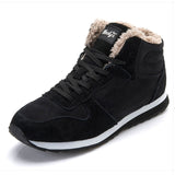 kamames Men Boots Winter Shoes Mans Footwear Warm Fur Snow Boots Ankle Botas Hombre Winter Boots For Men Plush Winter Sneakers Plus Size