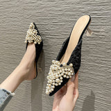 kamames kamames New 2023 Fashion Web Celebrity Design Cool Drag Women Spring And Summer Versatile Pointed High Heels Work Shoes