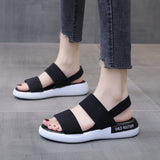 kamames Women Shoes 2022 Summer Platform Elastic Band Casual Sandals Woman Open Toe Beach Sandals Socofy Sports Sandals Sandalias Mujer