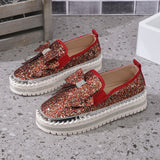 kamames Size Water Drill Shallow Mouth Love Shoes Women's 2024 Summer New Korean Version Of A Thick-Soled Lazy Shoes