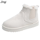 kamames Snow Boots For Women Women's Low Shoes Flat Heel Booties Ladies Winter Footwear Boots-women Luxury Designer Round Toe