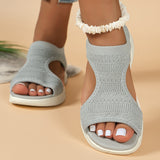 kamames 2024 Autumn Fish Head Leisure Sleeve Fashion Sandals Low Heel Women's Shoes Large Size Sports Casual Shoes