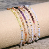 Stunning Rainbow Moonstone & Sunstone Beaded Bracelet - Handcrafted Gemstone Jewelry for Women, Featuring Natural Moonstone & Sunstone Gemstones, Adjustable Clasp, and Elegant Design - Perfect for Everyday Wear or as a Gift