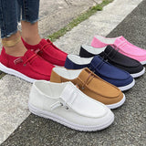kamames 2024 New Large-Size Casual Single Shoes For Women With Flat Soles And Low-Top Love Shoes
