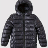 Kid's Outdoor Hooded Quilted Jacket, Light-weight Warm Padded Coat, Boy's Clothes For Winter Outdoor, As Gift