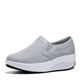 kamames Women Shoes Fashion Breathable Mesh Shoes Non-slip Platform Casual Flat Sneakers for Women Walking Shoes Vulcanized Shoes