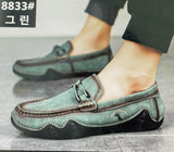 kamames kamames Korean Version Of The New Men's Leather Shoes In Spring Is Breathable, A Lazy Man, A Set Foot, Octopus, Fish And Beans Shoes.