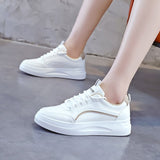 kamames Shoes Women 2023 Spring Fashion Non Slip Casual Shoes Flat Running Sheos Women Lace-up Comfort Sneakers Zapatos De Mujer 703-0