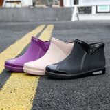 kamames Women 2022 Fashion Non Slip Rain Boots Tube Rain Boots for Women Waterproof Work Water Shoes Botas De Caza Espanolas
