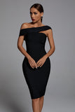 kamames Afare Off Shoulder Cocktail Dress