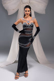 kamames Amanda Diamante Bandage Maxi Dress