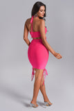 Kamames Antinea Hot Pink Cutout Mini Dress