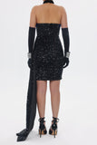 kamames Audrey Halter Sequins Dress