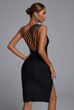 kamames Barbara One Shoulder Cocktail Dress