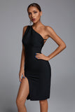 kamames Barbara One Shoulder Cocktail Dress