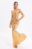 kamames Clara Golden Sequins Dress