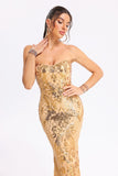 kamames Clara Golden Sequins Dress