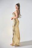 kamames Xerca Metallic Tube Maxi Dress