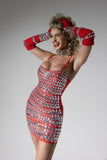 kamames Lynn Diamante Mini Bandage Dress