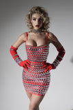 kamames Lynn Diamante Mini Bandage Dress