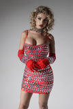 kamames Lynn Diamante Mini Bandage Dress