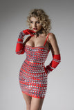 kamames Lynn Diamante Mini Bandage Dress