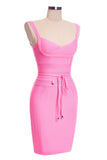 kamames Bodycon Bandage Mini Dress - Pink