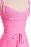 kamames Bodycon Bandage Mini Dress - Pink