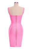 kamames Bodycon Bandage Mini Dress - Pink