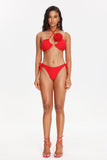 Kamames Eamon Flower Crossed Halter Bikini Set