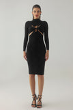 kamames Edmonia Cutout Knitted Midi Dress