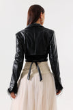 kamames Faithe Eco-Leather Short Jacket